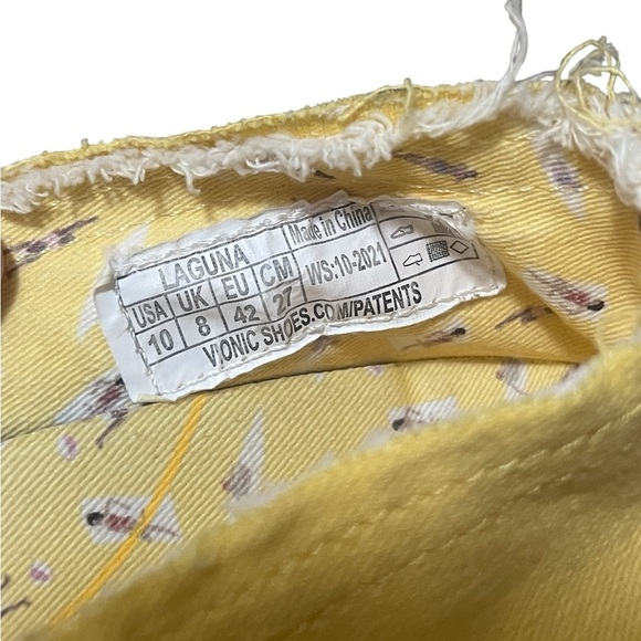 Vionic Beach NWOT Laguna yellow espadrille slip on shoes - Picture 8 of 9